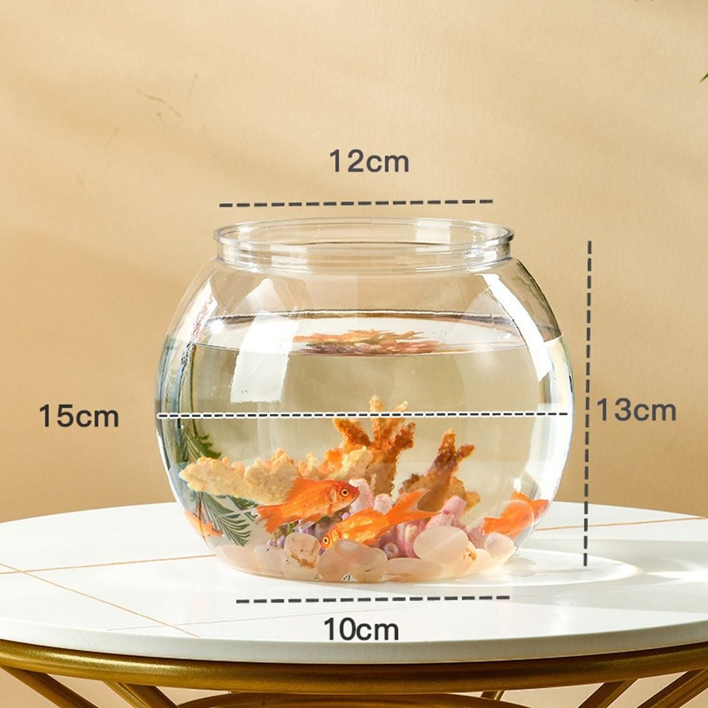 Aquarium Fish Live - Aquário de mesa transparente e redondo