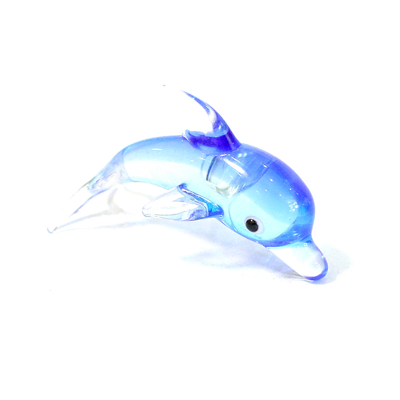 Aquarium Fish Glass - Miniatura de Golfinho em Vidro Murano,