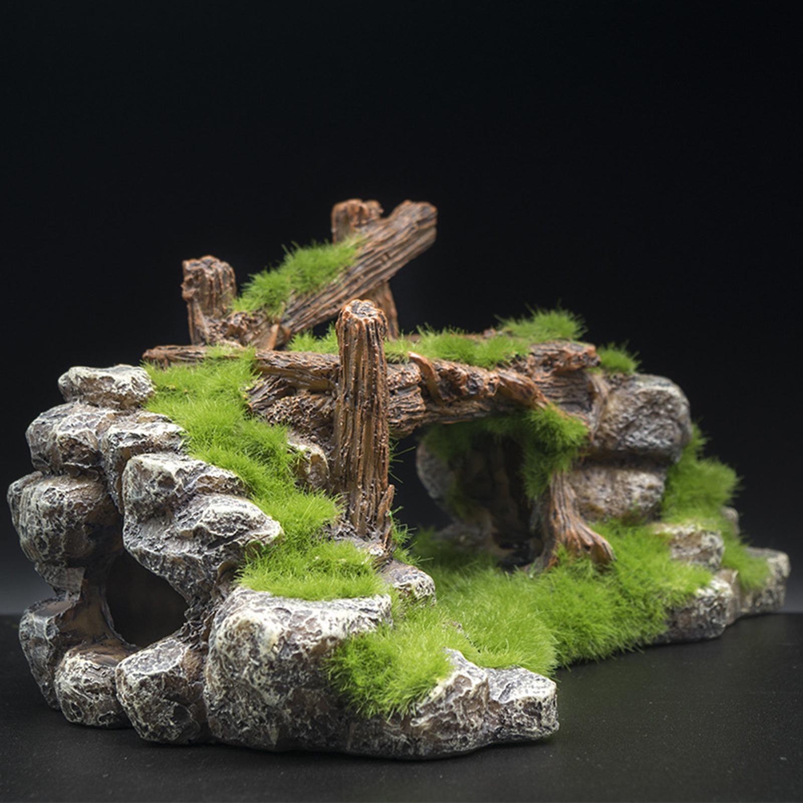 Aquarium Fish Bridge - Aquário ornamental hideaway cavernas aquáticas multifuncional