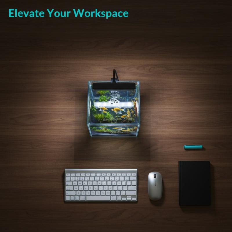 Aquarium Fish Usa - Luminária USB para Aquário com Clipe,