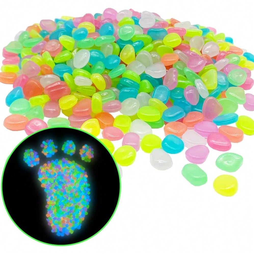 Aquarium Fish Colorful - 500 PCS Pedras Brilhantes Multicoloridas, Pedras