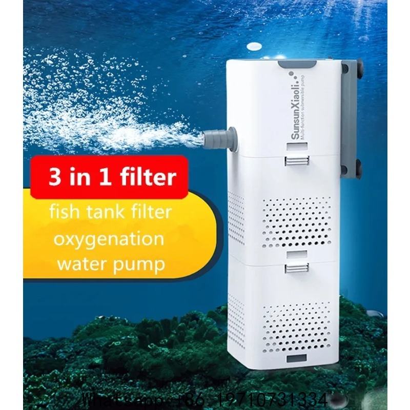 Aquarium Mini Fish - Filtro 3 em 1 SUNSUN para