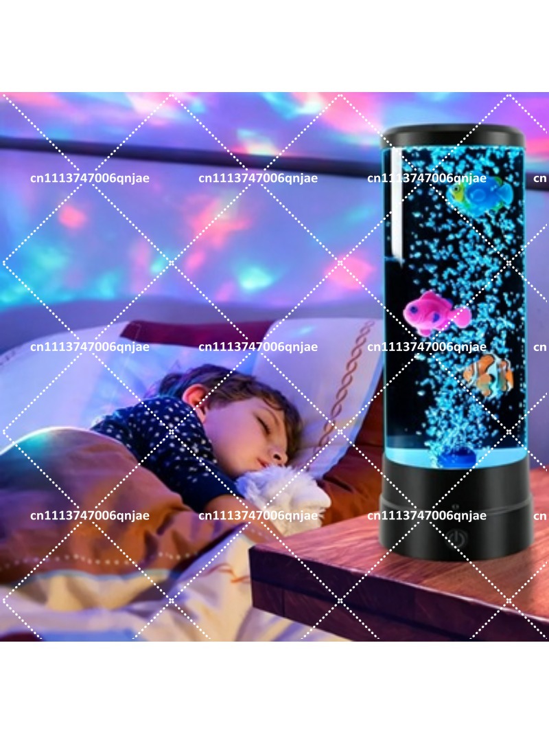 Aquarium Fish Colorful - Aquário Eletrônico LED de Simulação com