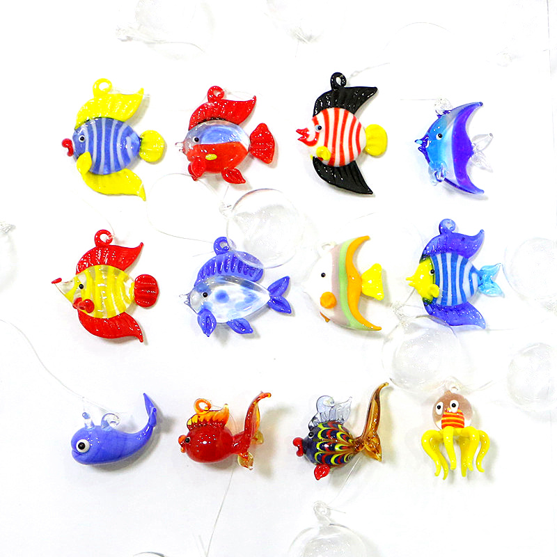 Aquarium Fish Glass - Arte artesanal estátua de animal do