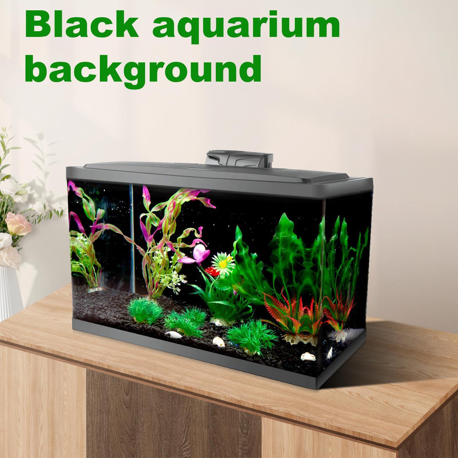 Aquarium Fish Elevator - Fundo Estático para Aquário Preto, Adesivo