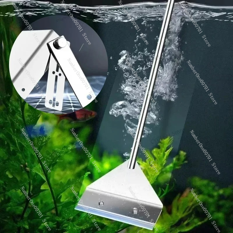 Aquarium Fish Glass - Ferramenta de Limpeza para Aquário: Raspador
