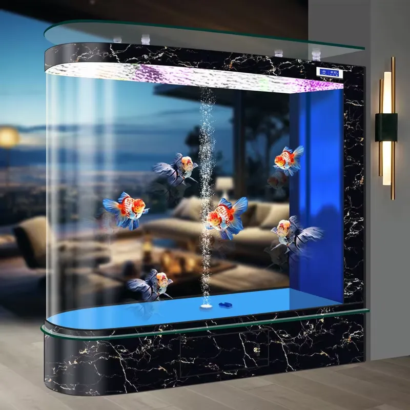 Aquário de Chão Integrado Inte - Aquarium Fish Glass avaliação e preço