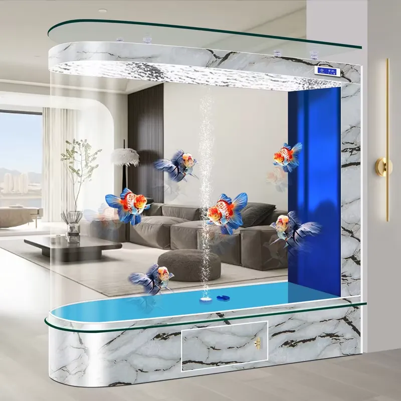 Aquário de Chão Integrado Inte - Aquarium Fish Glass avaliação e preço
