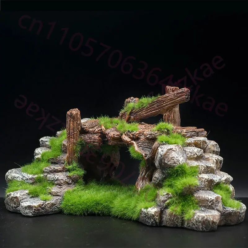 Ornamento Criativo de Resina p - Aquarium Fish Bridge avaliação e preço