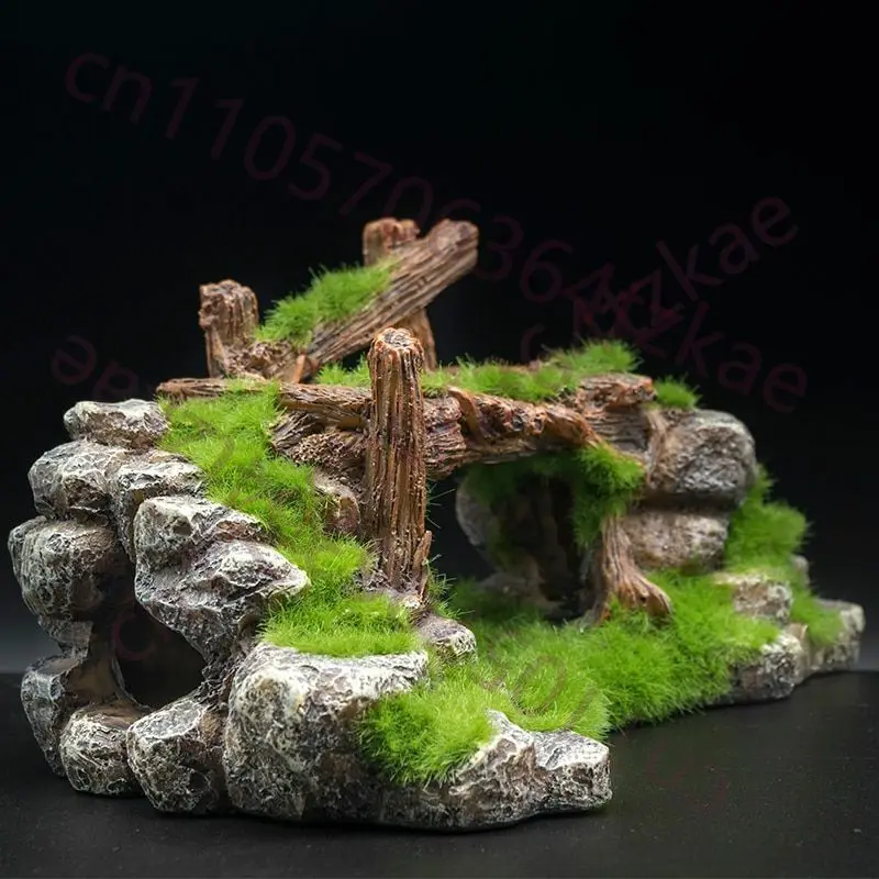 Ornamento Criativo de Resina p - Aquarium Fish Bridge avaliação e preço