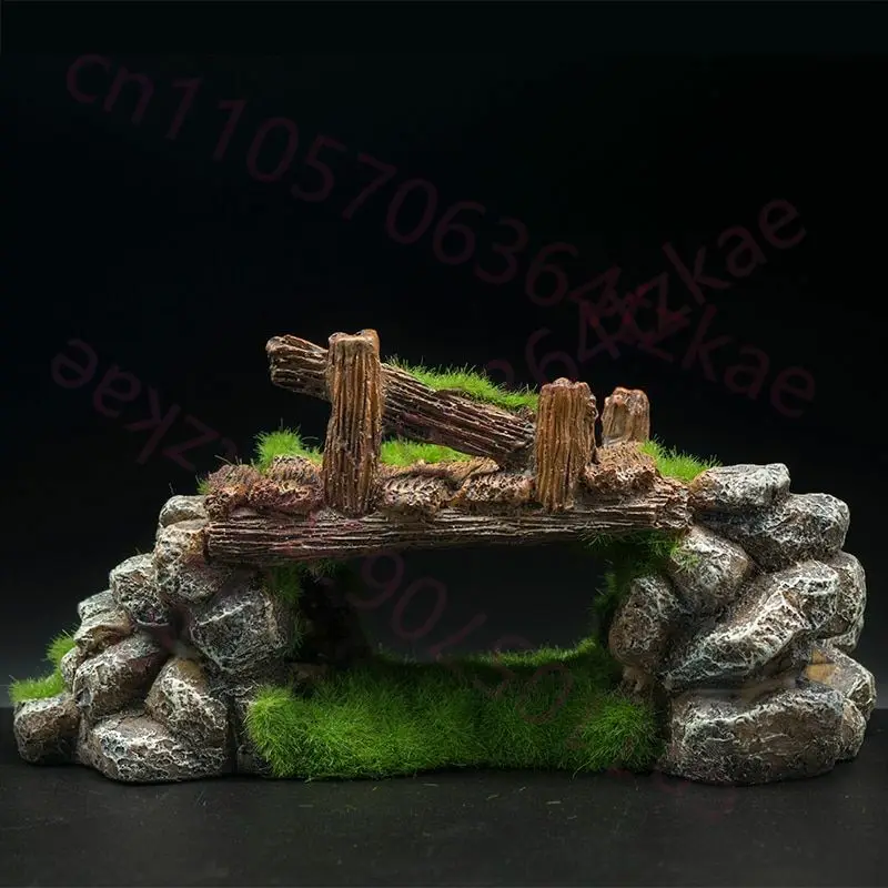 Ornamento Criativo de Resina p - Aquarium Fish Bridge avaliação e preço