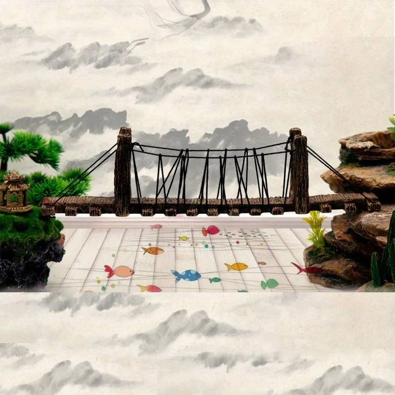 1 Peça de Decoração para Aquár - Aquarium Fish Bridge avaliação e preço