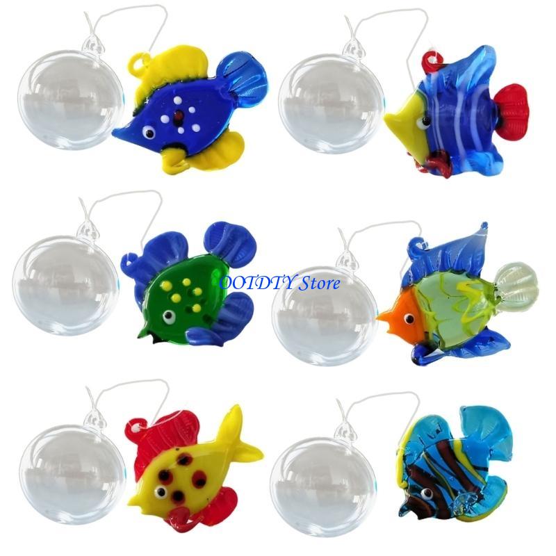 367A 6pcs decoração flutuante  - Aquarium Fish Glass avaliação e preço