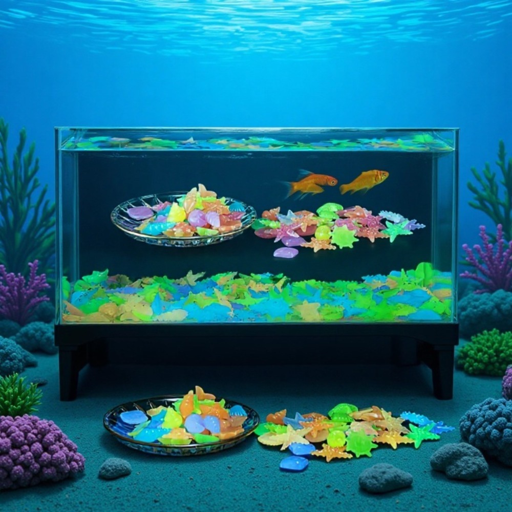 Pedras oceânicas luminosas, co - Aquarium Fish Colorful avaliação e preço