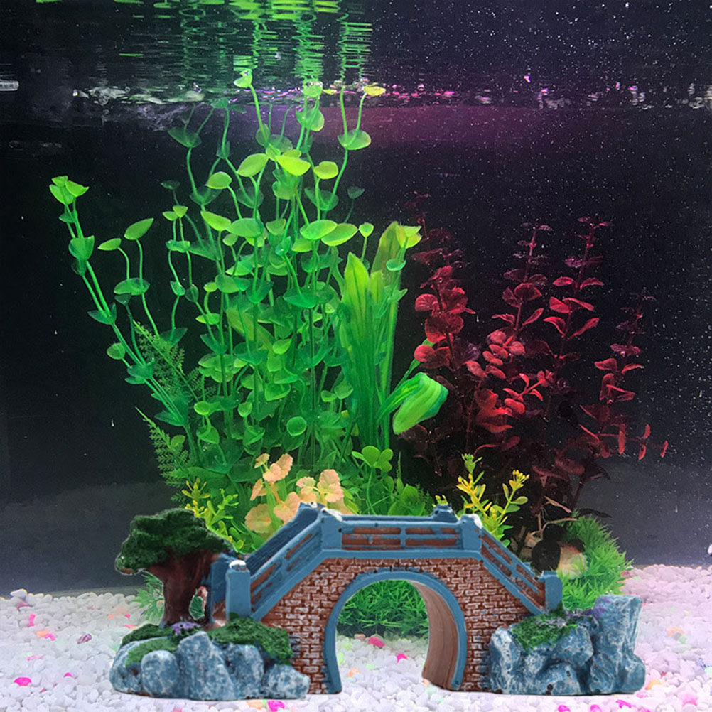 Ponte de Resina para Aquário,  - Aquarium Fish Bridge avaliação e preço