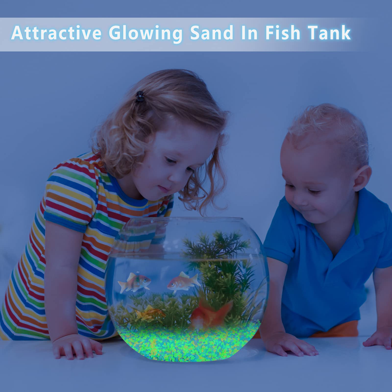 1000 pçs areia luminosa que br - Aquarium Fish Glow In The Dark avaliação e preço