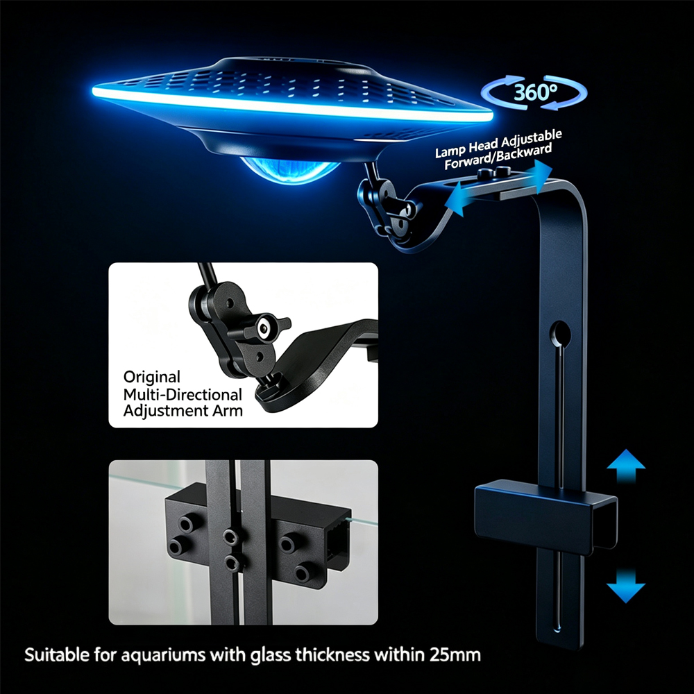 Nova Lâmpada LED UFO para Aquá - Aquarium Fish Colorful avaliação e preço