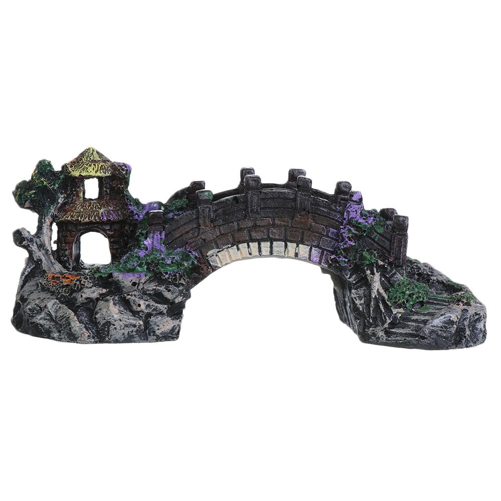 Ornamento Artificial de Aquári - Aquarium Fish Bridge avaliação e preço