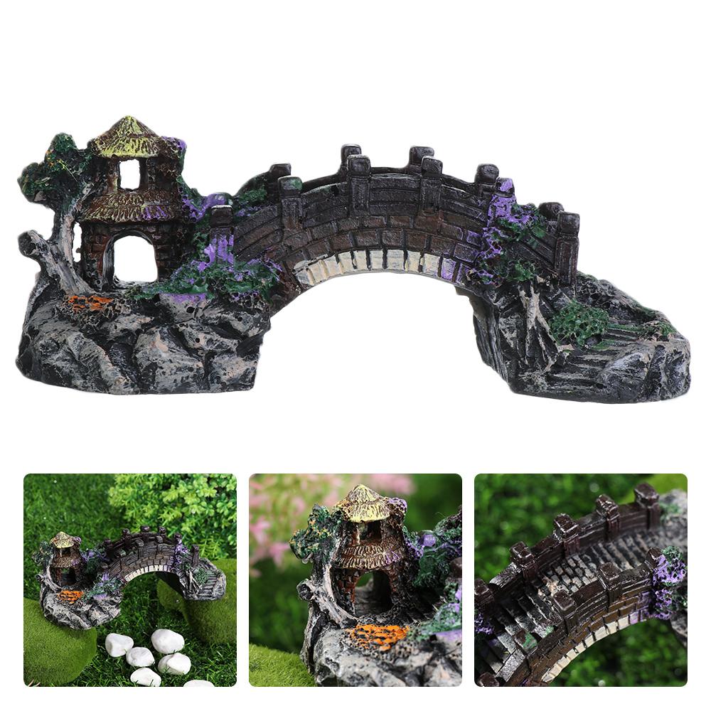 Ornamento Artificial de Aquári - Aquarium Fish Bridge avaliação e preço