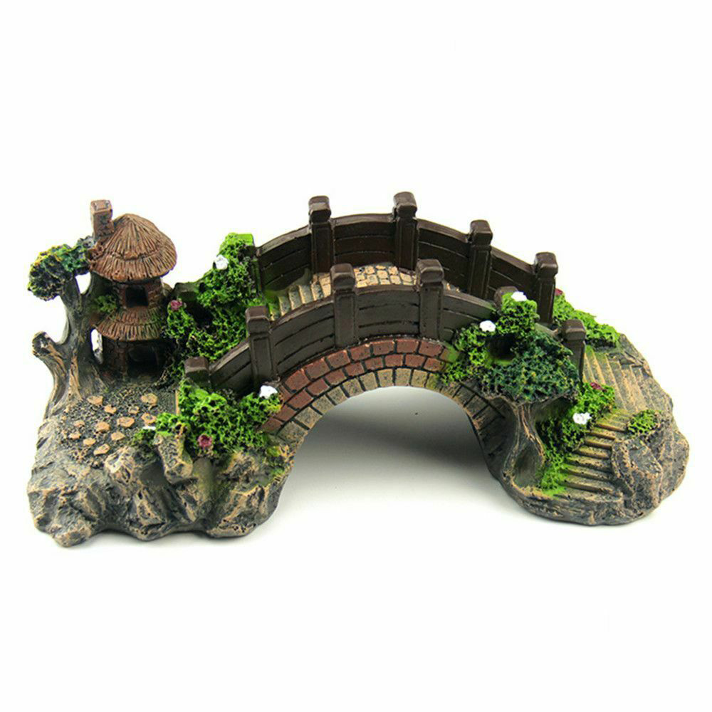 Ornamento Artificial de Aquári - Aquarium Fish Bridge avaliação e preço