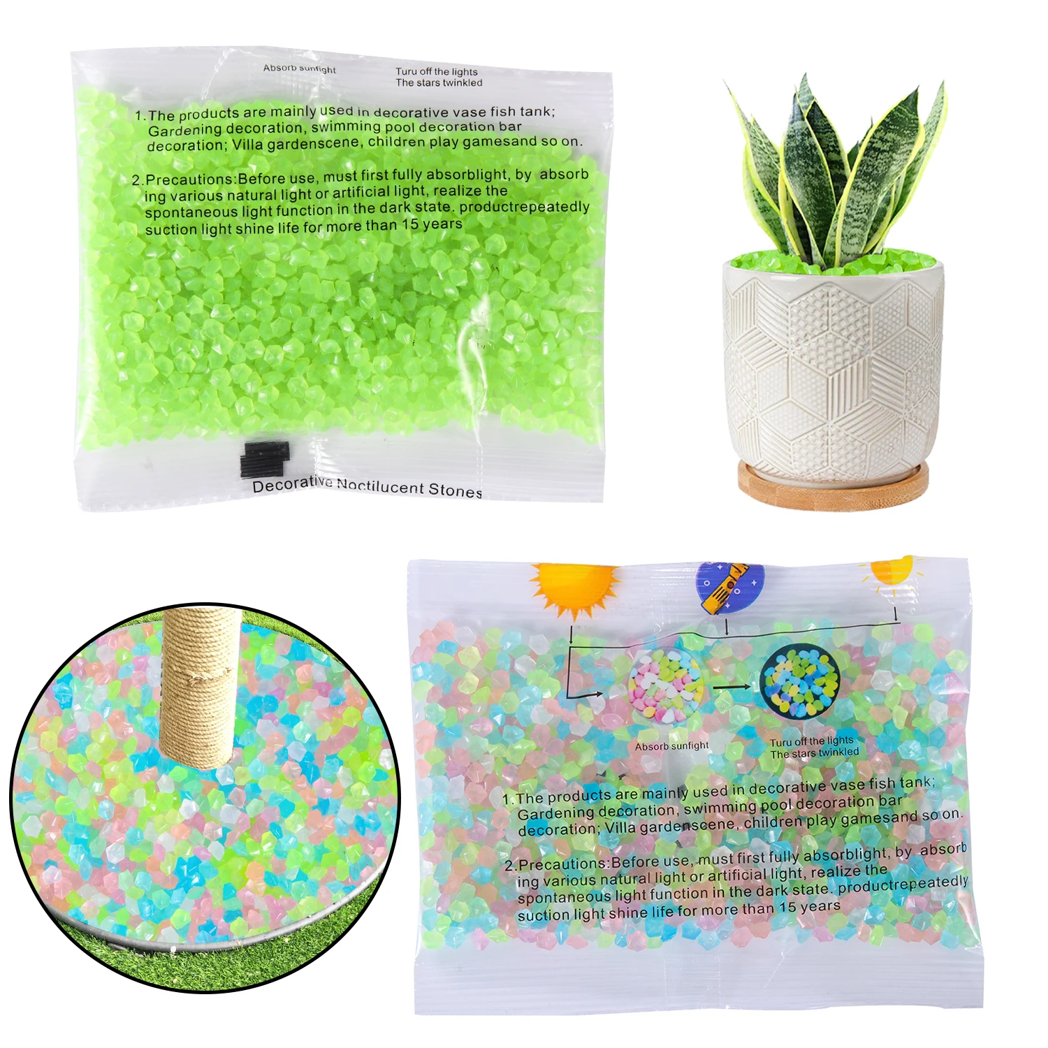 Areia Luminosa Decorativa 50g/ - Aquarium Fish Glow In The Dark avaliação e preço