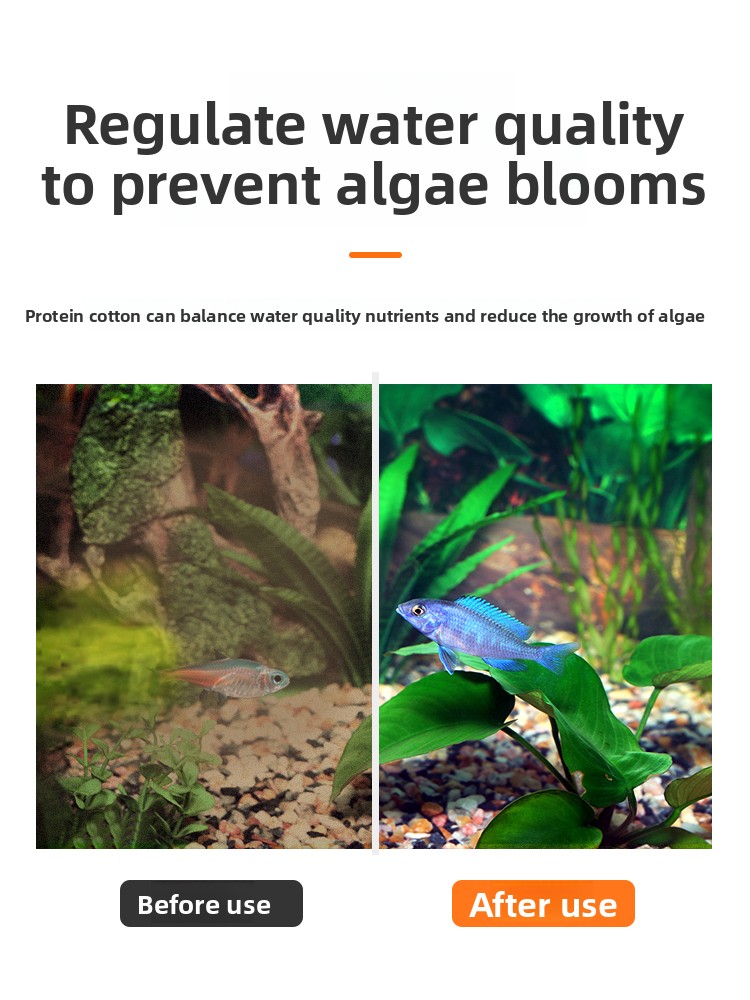 Algodão proteico AC para aquár - Aquarium Fish Yellow avaliação e preço