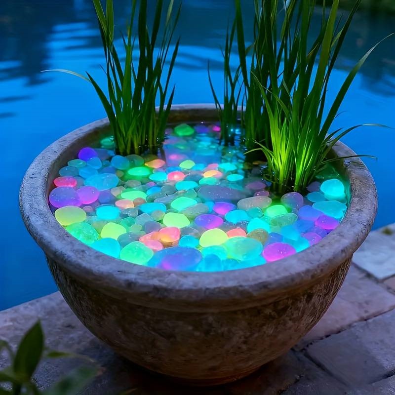 200 peças de pedras que brilha - Aquarium Fish Glow In The Dark avaliação e preço