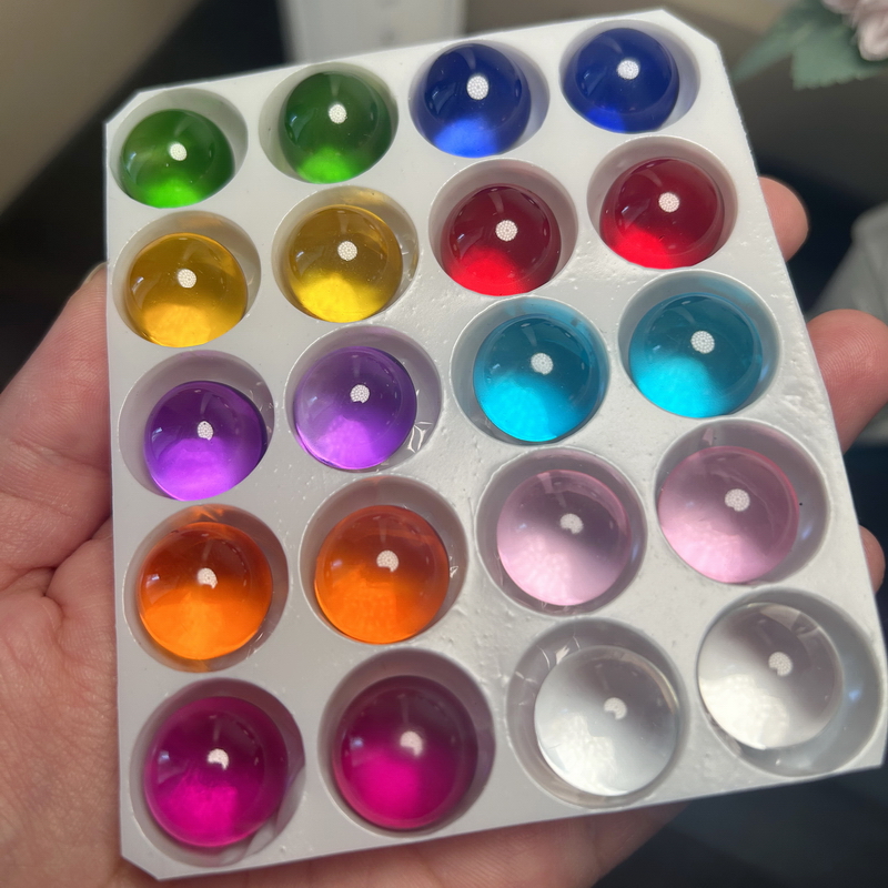 10/20 pçs bolas de vidro de co - Aquarium Fish Glass avaliação e preço
