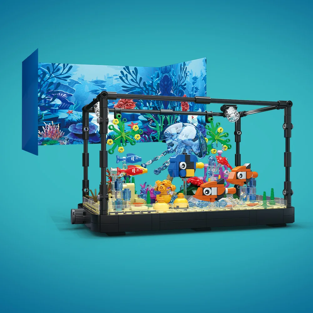 Conjunto de blocos de construç - Aquarium Mini Fish avaliação e preço