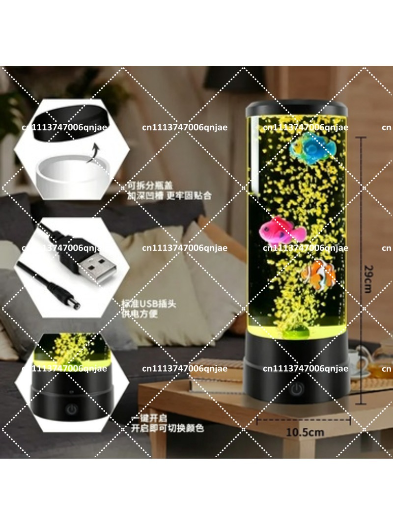 Aquário Eletrônico LED de Simu - Aquarium Fish Colorful avaliação e preço