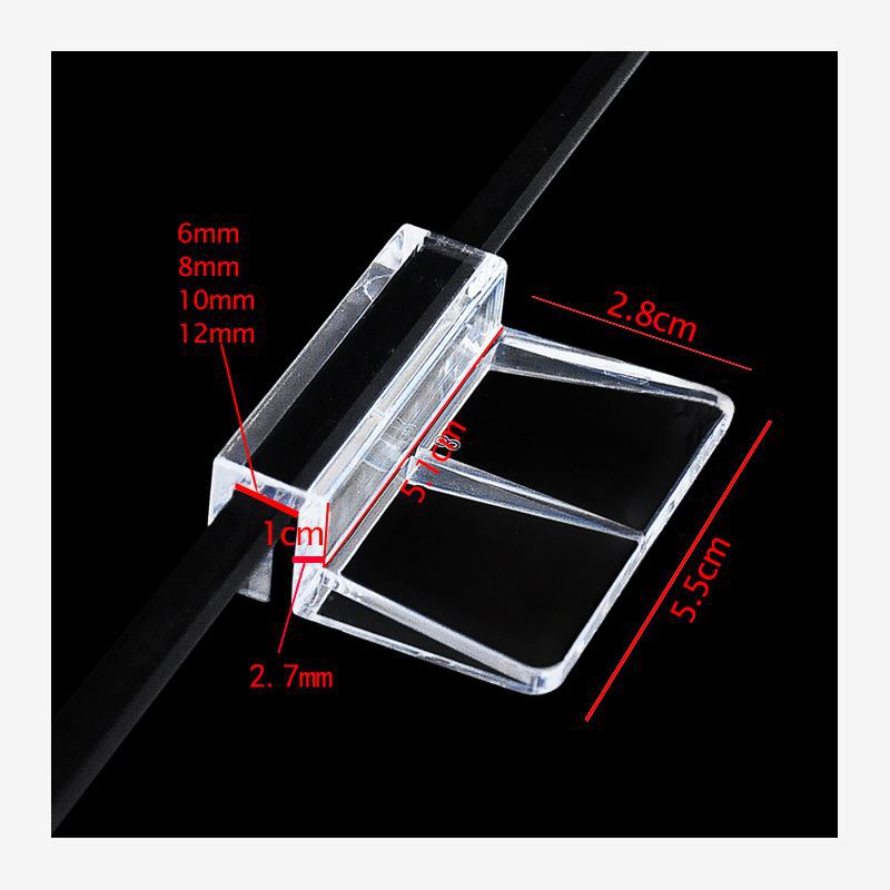 Mais novo 5/6/8/10/12mm clipes - Aquarium Fish Glass avaliação e preço