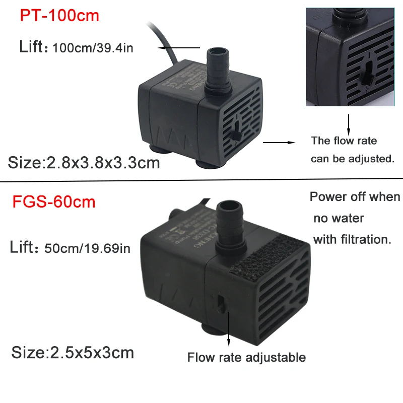 Bomba de Água Submersível USB  - Aquarium Fish Real avaliação e preço