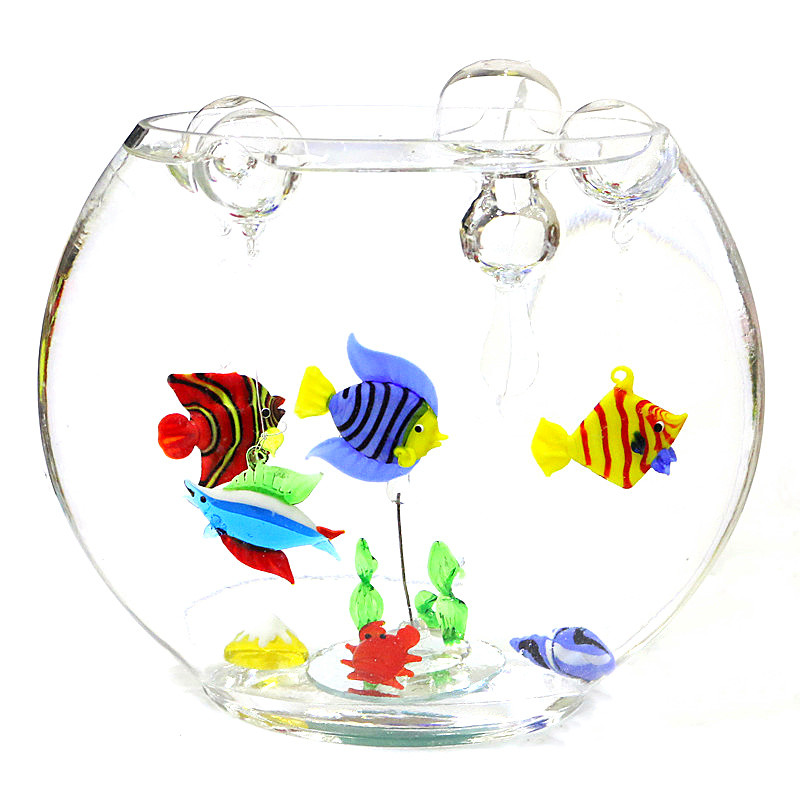 Arte artesanal estátua de anim - Aquarium Fish Glass avaliação e preço