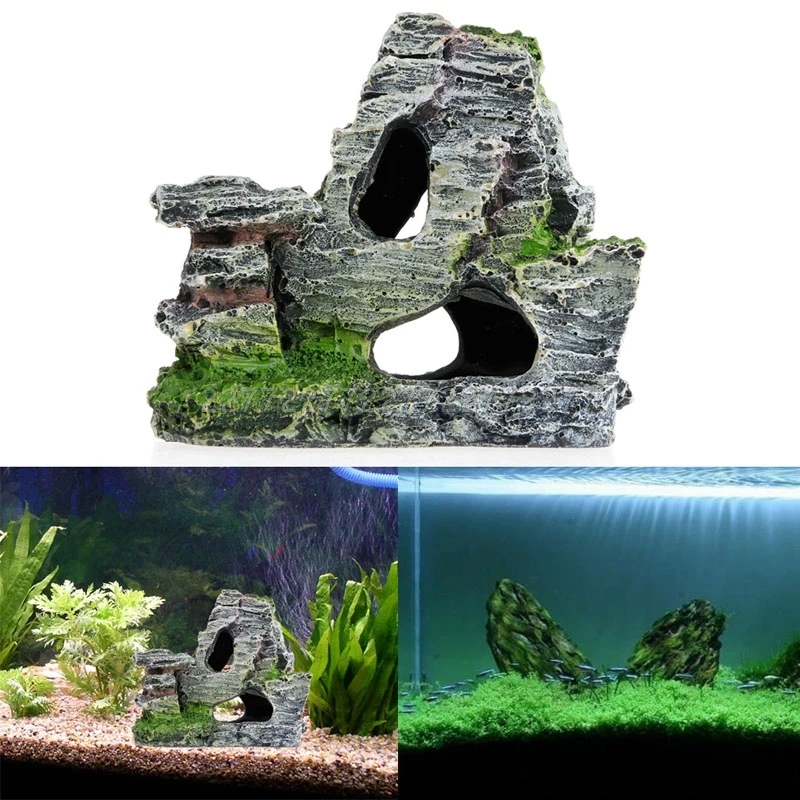 Vista da montanha rockery aquá - Aquarium Fish Bridge avaliação e preço