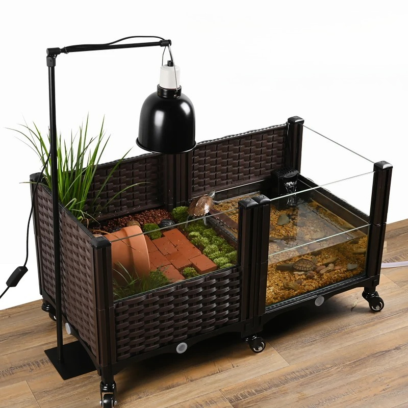 Tanque Eco Turtle com Platafor - Aquarium Fish Yellow avaliação e preço