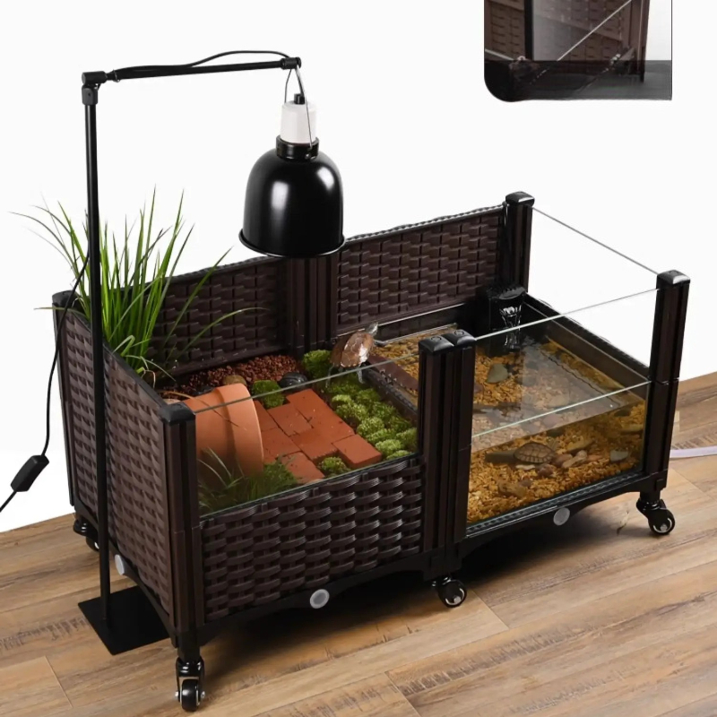 Tanque Eco Turtle com Platafor - Aquarium Fish Yellow avaliação e preço
