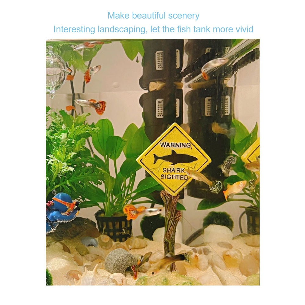 Placa de aviso de tubarão de r - Aquarium Fish Yellow avaliação e preço