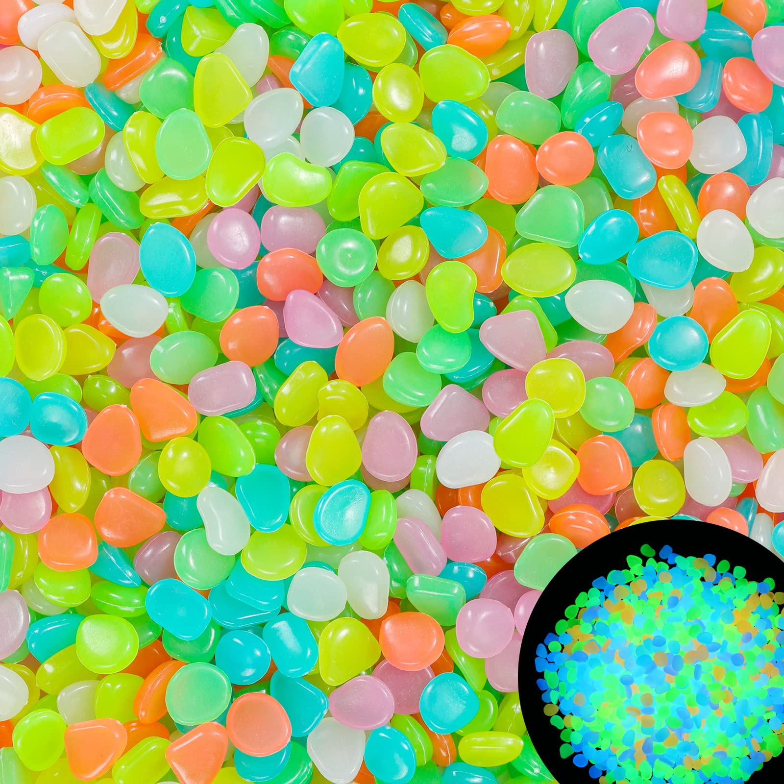 100 pçs brilham no escuro jard - Aquarium Fish Glow In The Dark avaliação e preço