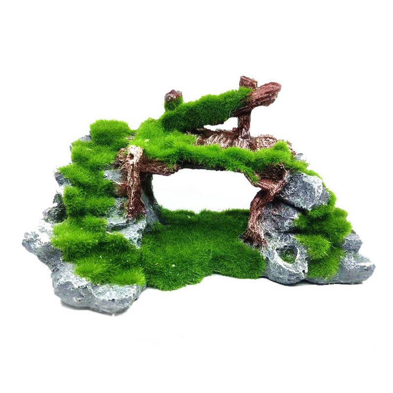 Resina Rockery Bridge Decoraçõ - Aquarium Fish Bridge avaliação e preço