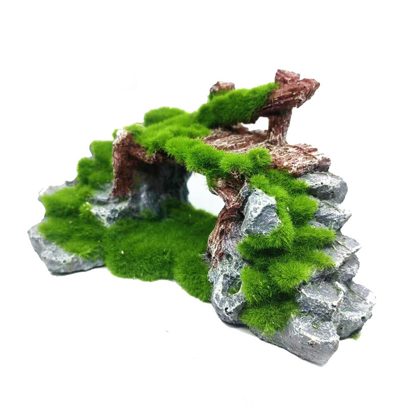Resina Rockery Bridge Decoraçõ - Aquarium Fish Bridge avaliação e preço