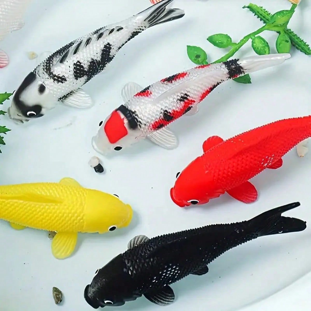 Peixe koi artificial colorido, - Aquarium Fish Yellow avaliação e preço