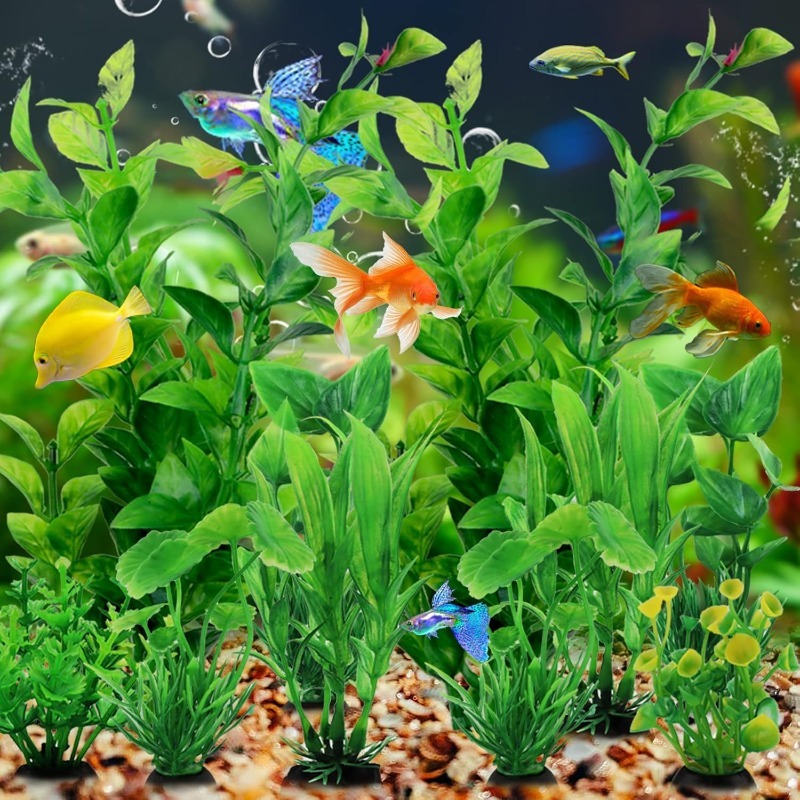 10/20 Peças de Plantas Artific - Aquarium Fish Green avaliação e preço