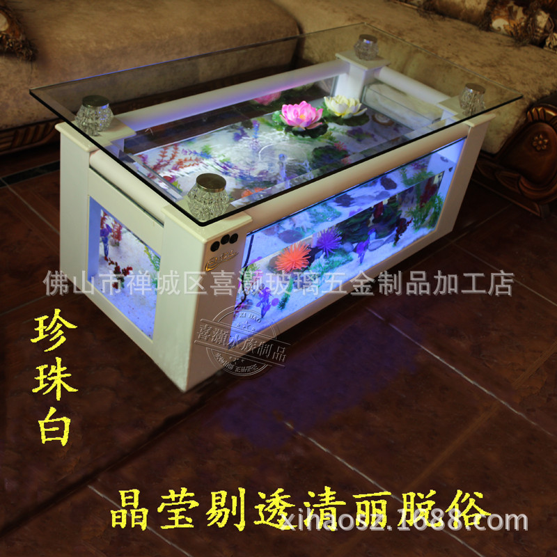 Mesa de centro para sofá, aquá - Aquarium Fish Glass avaliação e preço