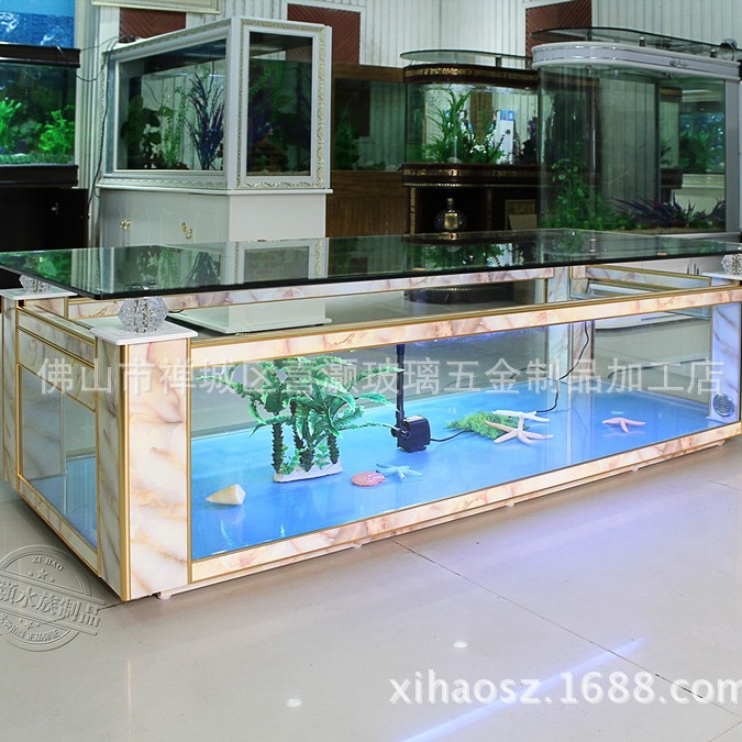 Mesa de centro para sofá, aquá - Aquarium Fish Glass avaliação e preço