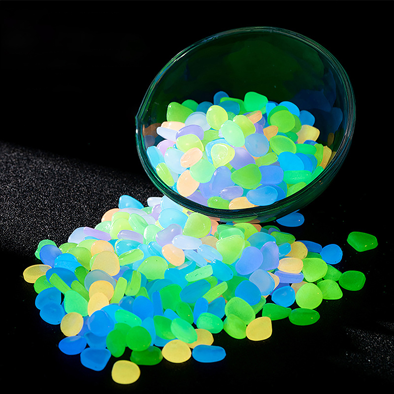 ●   100 peças de pedras lumino - Aquarium Fish Glow In The Dark avaliação e preço