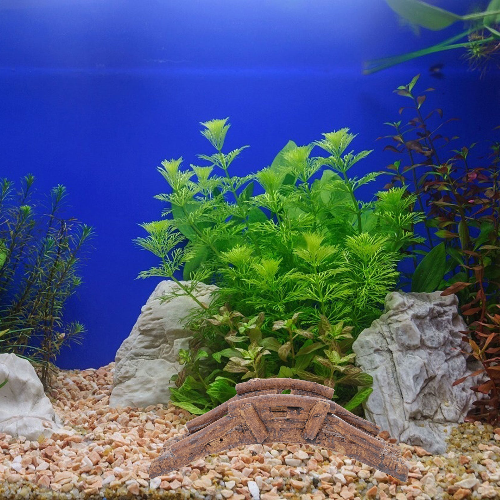2 Peças Ponte Decorativa para  - Aquarium Fish Bridge avaliação e preço
